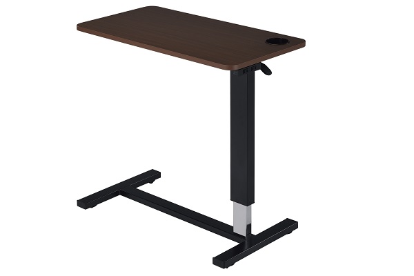 Height adjustable rolling laptop desk