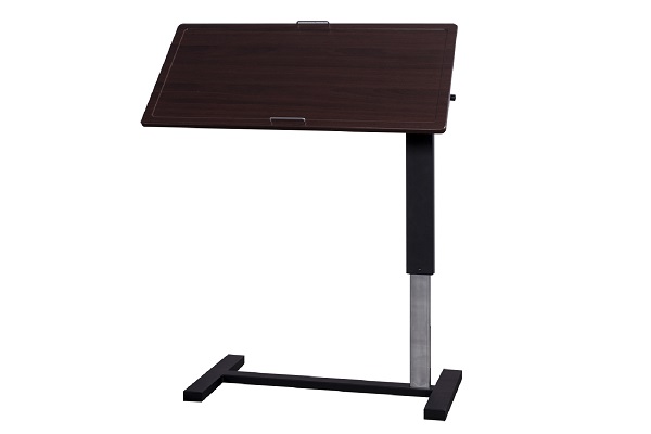 Height adjustable rolling laptop desk