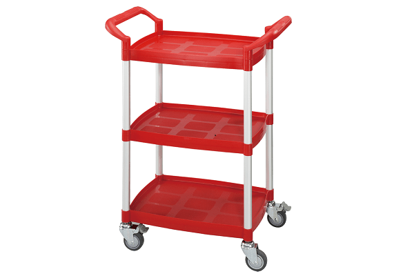 Mini 3 Shelf Service Cart, Open Sided Cart