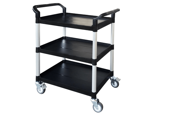 Standard  3  Shelf Service Cart, Open Sided Cart